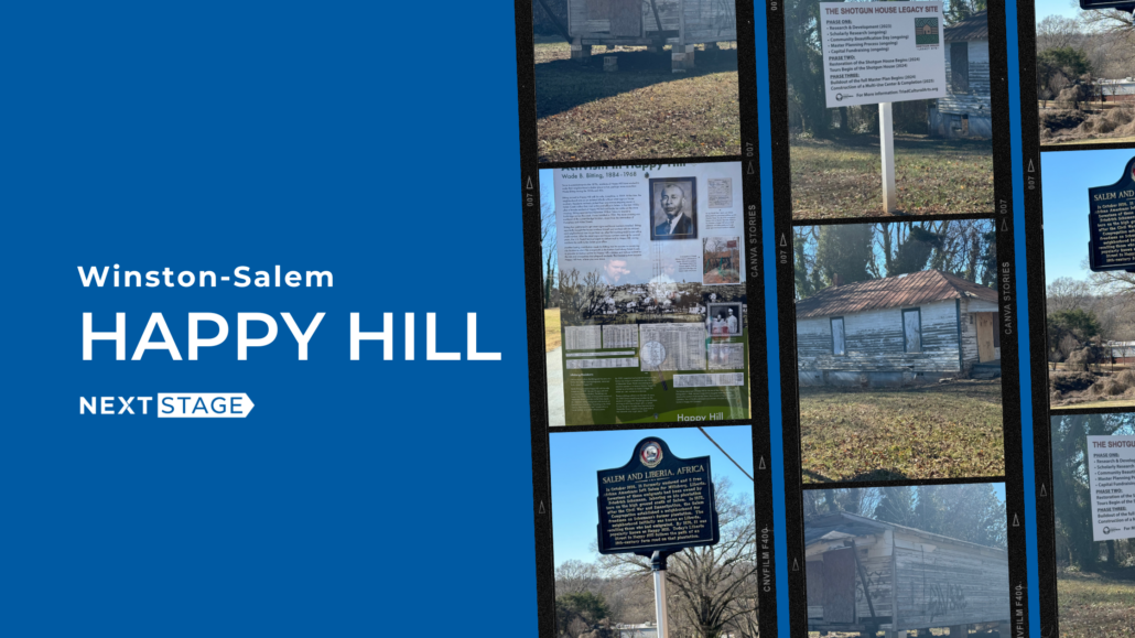 A collage of photos of the Happy Hill neighborhood.