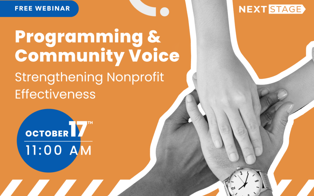 October 17th | Programming & Community Voice: Strengthening Nonprofit Effectiveness