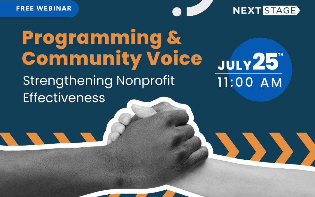 July 25th | Programming & Community Voice: Strengthening Nonprofit Effectiveness