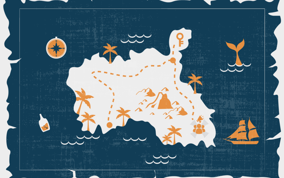 A treasure map that corresponds to the blog's title, "The Hidden Treasure in Your Nonprofit: Why Frontline Voices Matter"