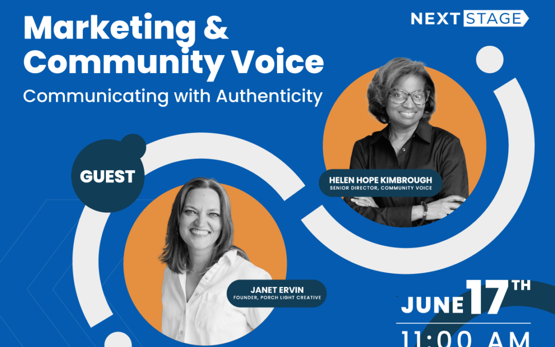 June 17 | Marketing & Community Voice: Communicating with Authenticity with special guest Janet Ervin